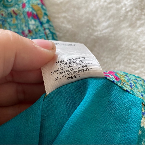 Anthropologie Maeve Meret Silk Tunic Top - Picture 9 of 11